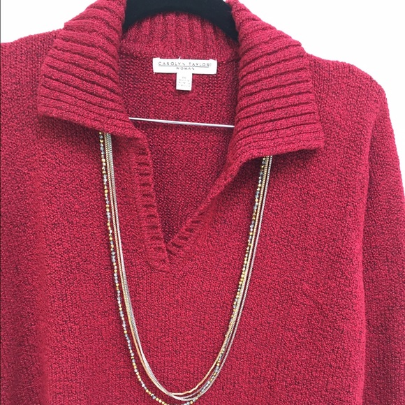 Rustic red sweater - Picture 4 of 4