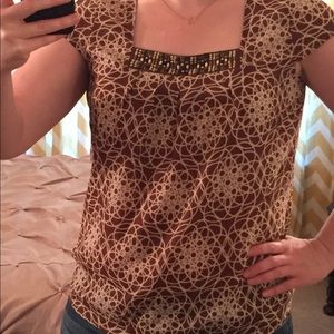 Ann Taylor Loft beaded top