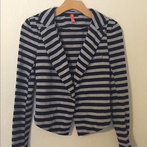 Navy and Gray Blazer