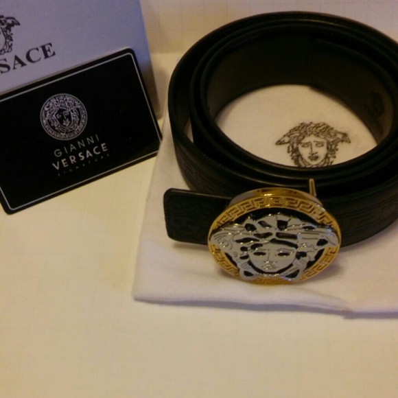 versace belt big buckle