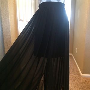 H&M mini with sheer skirt.