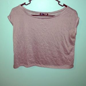 Gray ultra soft crop top size small