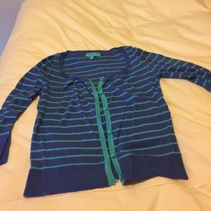 Calypso cashmere striped sweater