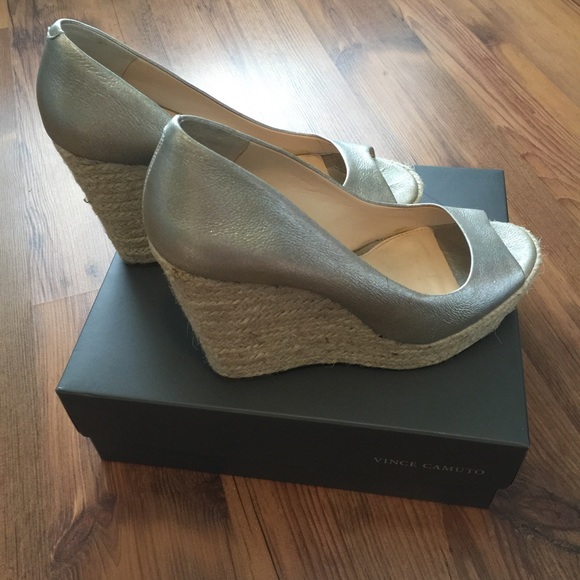 Vince Camuto Peep Toe Wedges