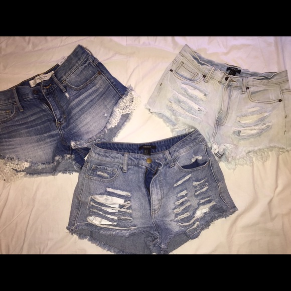 Highwaisted shorts bundle! (Abercrombie&Forever21)
