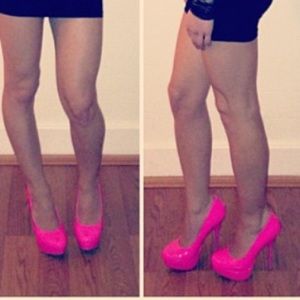 Pink pumps