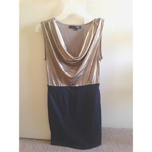 Small forever 21 gold and black dress