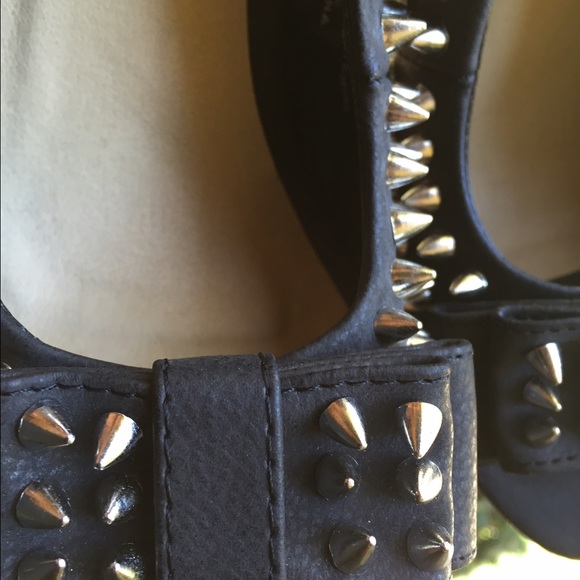 Studded sling backs size 8