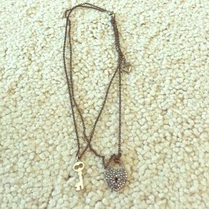Betsy Johnson double strand necklace