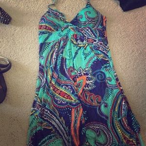 Turquoise sun dress