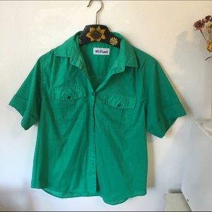 Vintage green blouse