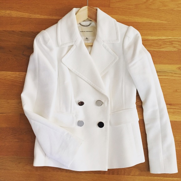 Banana Republic white Fall/Winter jacket