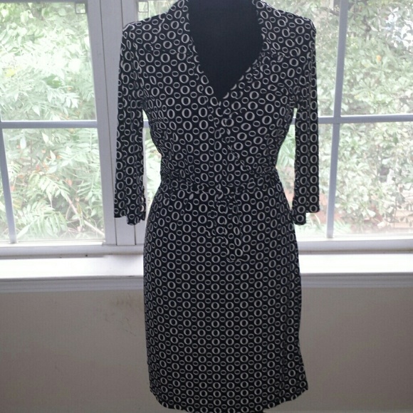LaBelle Black And White Dress