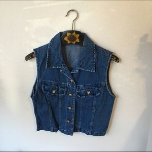 Vintage denim vest