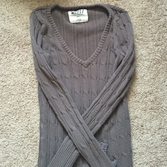Brown thick long sleeve shirt