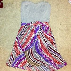 Strapless sun dress
