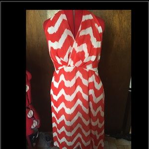 Chevron halter dress