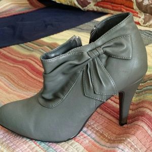 Gray booties