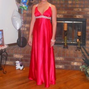 ⬇️✨PRICE DROP! Long, Satin dress from Dillard's