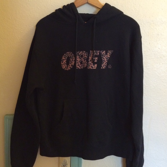 Black obey hoodie