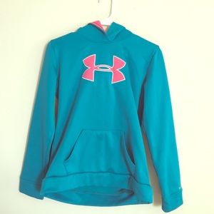 Blue and Pink Under Armour Sweatshirt
