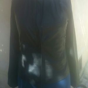 Coastal paper leather jacket