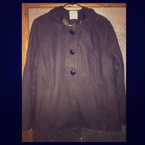 Black Pea coat