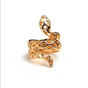 Gold snake ring