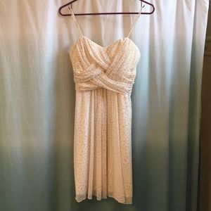 White/Gold Cocktail Dress