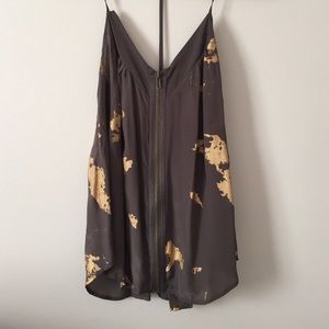 Beautiful grey and gold detailed top