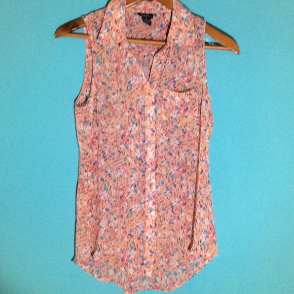 DONATING SOON Rue 21 Sheer Floral Blouse