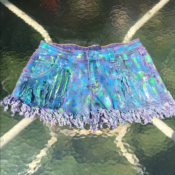 Reconstructed Denim Short