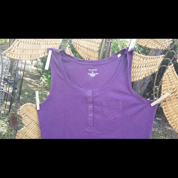 SOLD Purple Tank Top - Picture 2 of 4