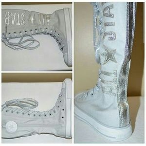 Girls high top converse