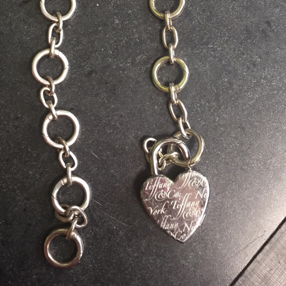 Tiffany & co sterling round link 16" necklace