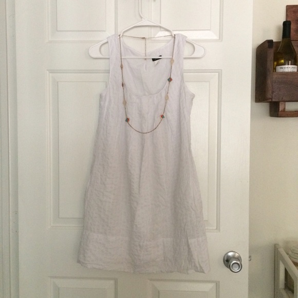 J.crew white dress WITH POCKETS. Worn once