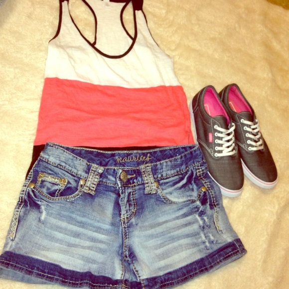 Denim shorts