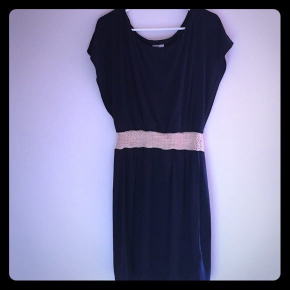 Cute Navy blue and cream dress
