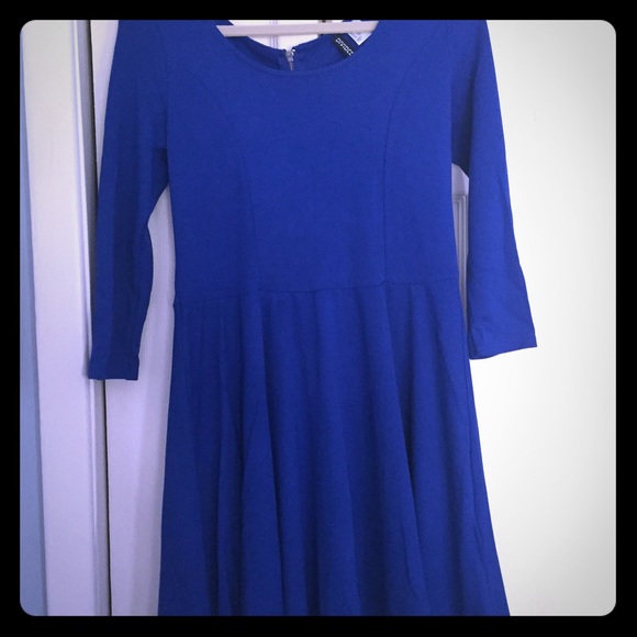 DIVIDED by H&M blue fit and flare dress