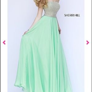 Seafoam Green Sherri Hill