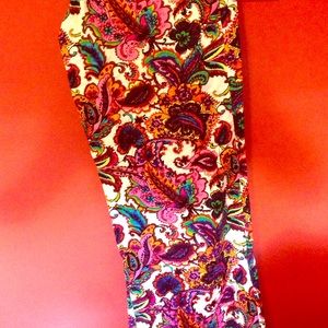 Wide leg Colored Pants