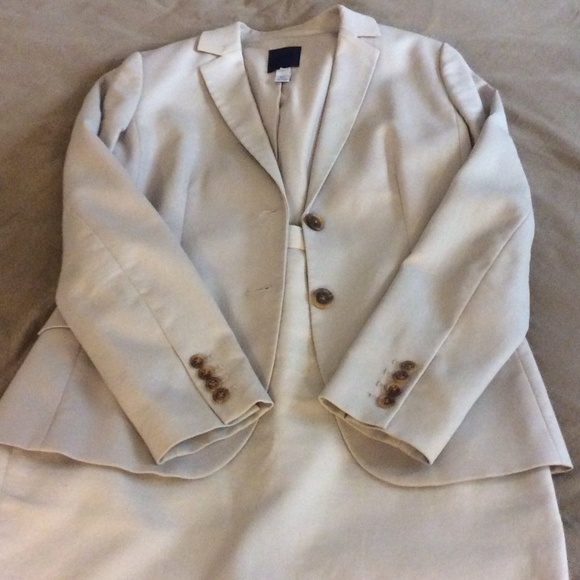 Gray/Taupe J. Crew skirt suit size 6