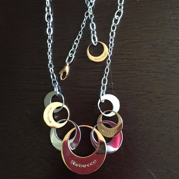 Rebecca Jewelry Necklace - stainless and rose gold