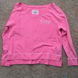 Pink Abercrombie and Fitch pullover