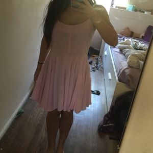 Flowy pink dress