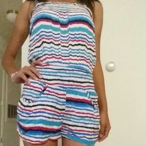 Striped romper