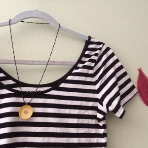 Striped cropped top