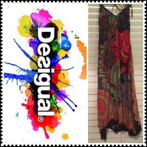NWOT desigual halter maxi dress