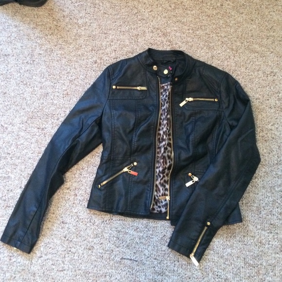 Black Faux Leather Jacket