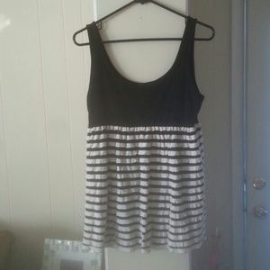 Top with striped bottom